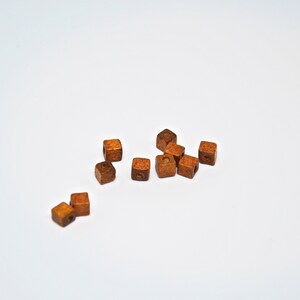 Cube Wooden Beads, Wooden Beads, 5mm Beads