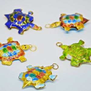 Turtle Enamel Beads, Turtle Glass Enamel