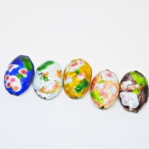 Patterned Enamel Beads, 32x15 cm Beads