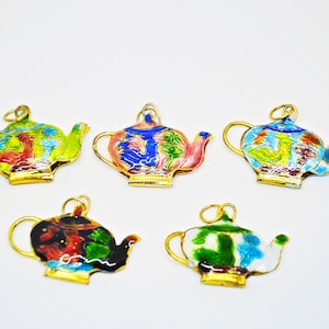 Teapot Enamel Beads, Enamel Beads