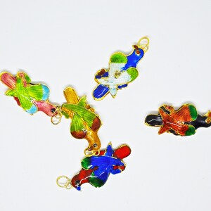 Parrot Enamel Beads, Enamel Beads