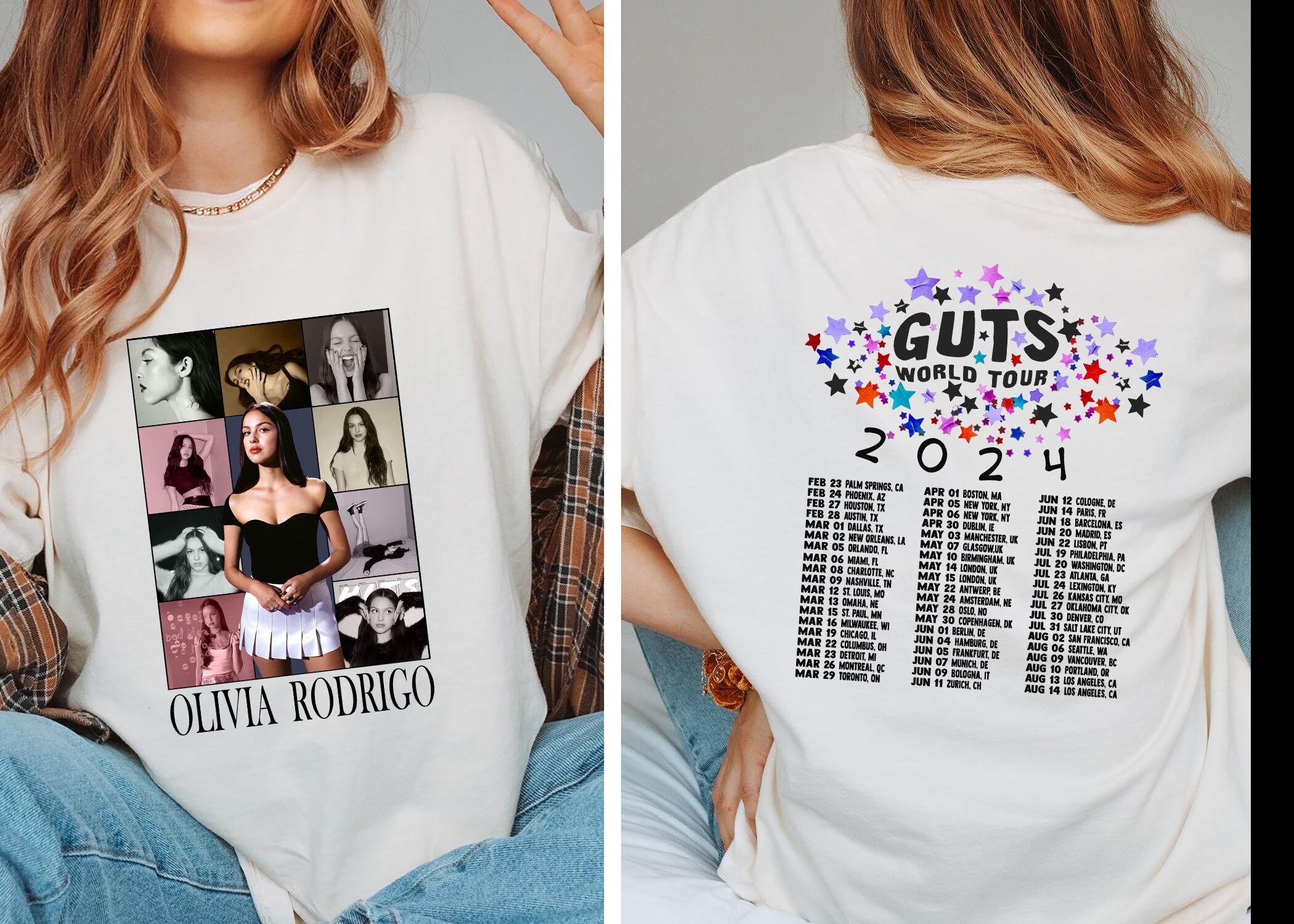 GUTS world tour admat dateback t-shirt in black - Olivia