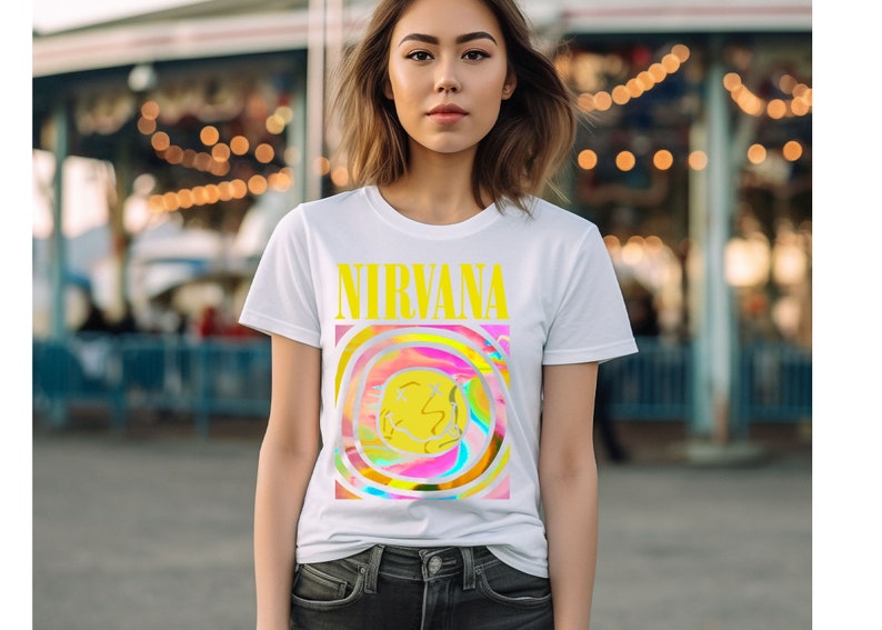 Nirvana Smile Shirt, Nirvana Smile T-shirt, Nirvana Smiley Face Shirt ...