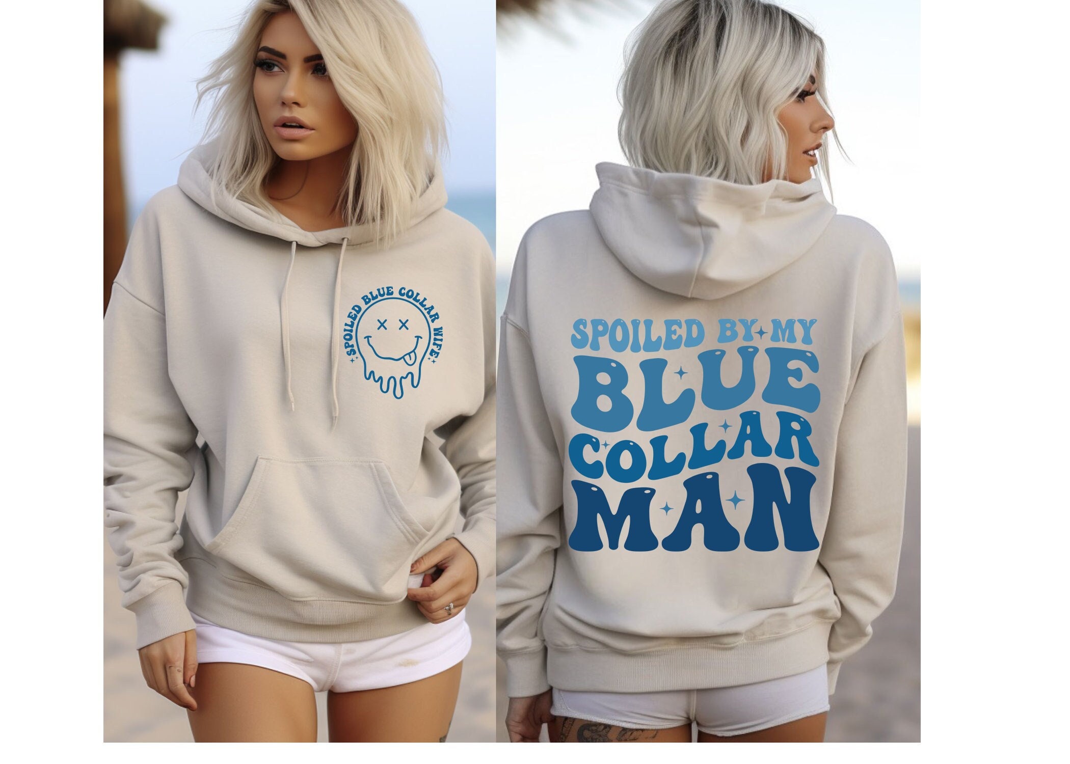 Hoodie With Collar Etsy