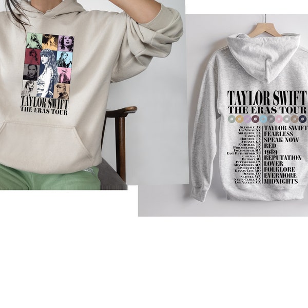 Taylor, Swiftian, Merch Hoodie, Back and Front Hoodie, Eras Tour Outfit,  Concert Hoodie, Eras Tour Hoodie, Taylor Hoodie,A1