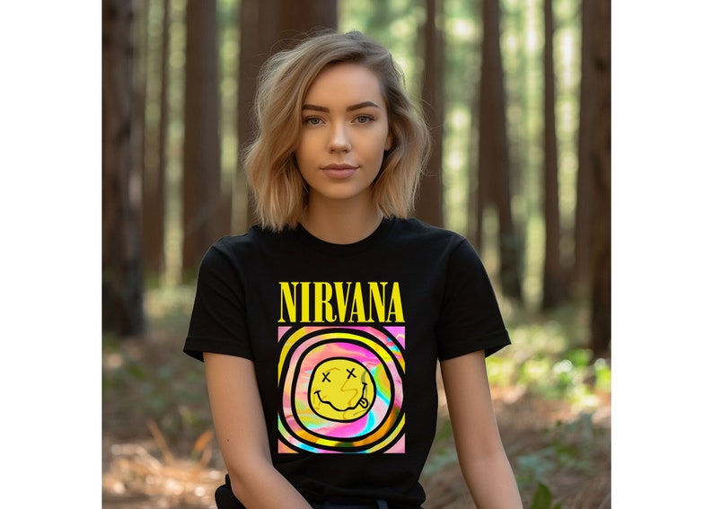Nirvana Smile Shirt, Nirvana Smile T-shirt, Nirvana Smiley Face Shirt ...