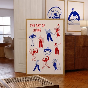 Art of Living Print, Trendy People Poster (Digitaler Download)
