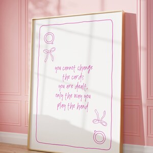 Koningin kaart poster, motiverende kunst, beroemde citaat kunst, esthetische print, retro boog kunst aan de muur, speelkaart decor, trendy kunst, hand getekende kunst