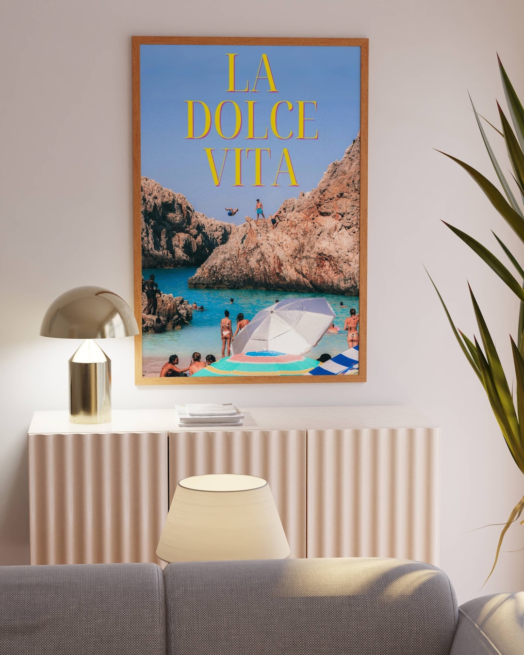 La Dolce Vita Poster Italian Summer Beach Print Digital Download Etsy