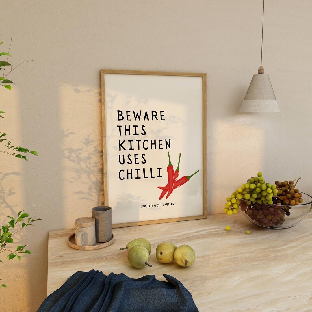 Aesthetic Kitchen Decor, Trendy Cooking Art, Kitchen Wall Art Prints ...