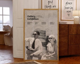 Retro Exhibition Poster: Unbothered Self Care Art (Digital Download)
