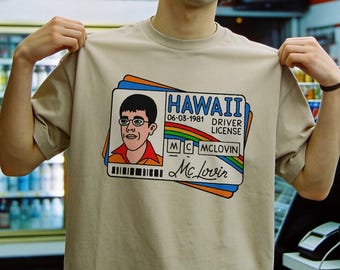 McLovin Driver's License Shirt, Funny Cult Classic Movie Graphic Tee