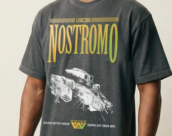 Alien Weyland Yutani USCSS Nostromo Logo Graphic T-Shirt