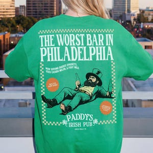 Paddy's Irish Pub Leprechaun Sweatshirt, Philadelphia TV Show Merch Apparel
