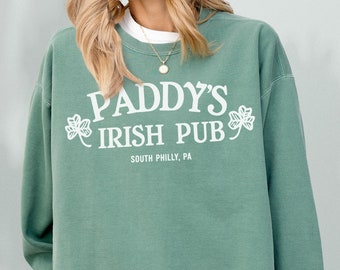 Sudadera de pub irlandés Paddy's, cuello redondo de bar Philly, inspirada en Always Sunny