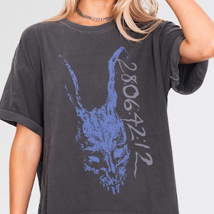 Camiseta de la película de terror Evil Rabbit: Camiseta gráfica gótica Y2K de Donnie