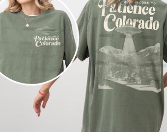 Retro Patience Colorado UFO T-Shirt: Sci-Fi Alien TV Show Tee