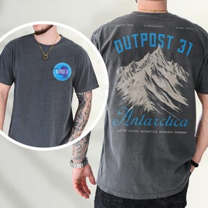 Retro Outpost 31 Graphic Tee, 80s Horror Movie Logo T-Shirt, 1982 Funny Monster Sci-Fi Movie Shirt, The Thing to Buy for Horror Memorabilia