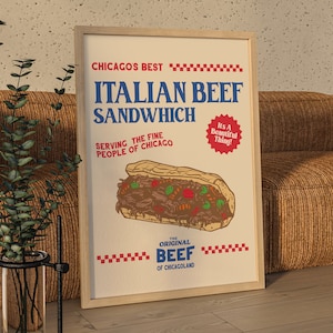Póster de Bear Show, estilo retro: la carne original de Chicagoland, impresión artística para pared de cocina con programa de televisión, decoración del hogar de Jeremey Allen White