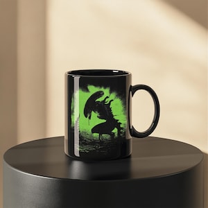 Alien Movie coffee mug, black ceramic xenomorph 1979 collectible cup