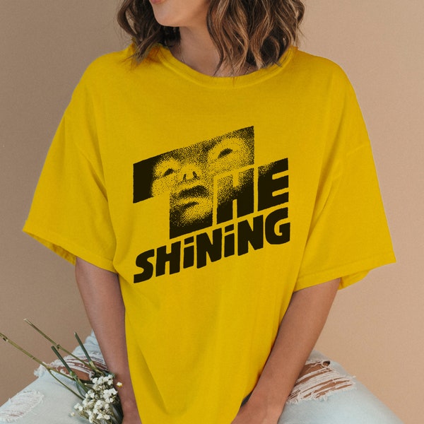 The Shining Poster T-Shirt, Unisex Shining Logo Text Shirt for Men and Women, Stanley Kubrick Horror Memorabilia