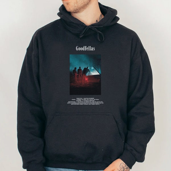 Goodfellas Movie Sweatshirt, Retro Good Fellas Hoodie Crewneck Sweatshirt, Vintage Martin Scorsese Gangster Mafia film Memorabilia