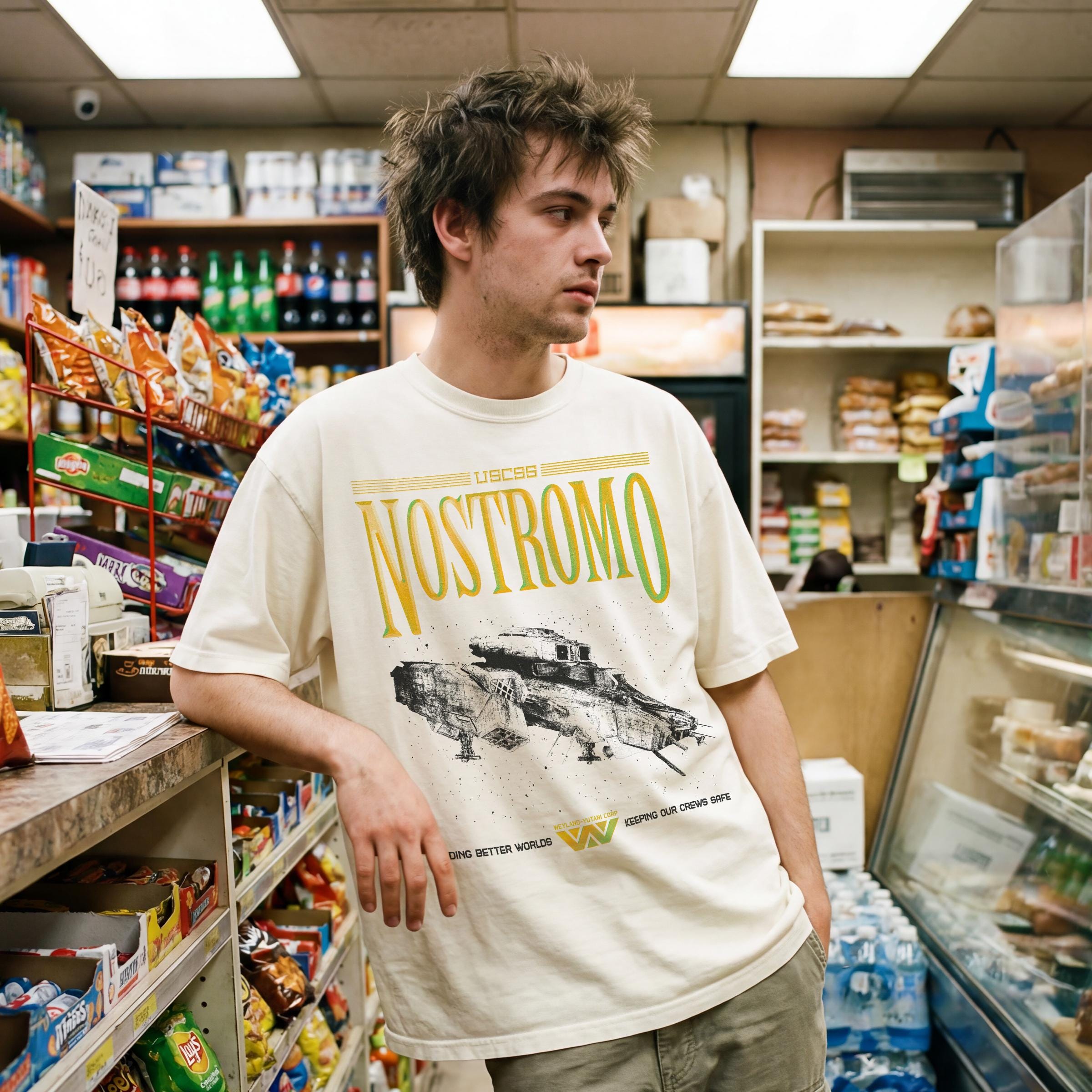 Alien Weyland Yutani USCSS Nostromo Logo Graphic T-shirt - Etsy Australia