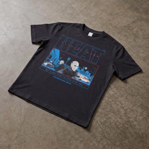 Heat 1995 Retro movie t-shirt, Vintage michael mann bank robbery movie Heat graphic tee heavyweight black comfort colors t-shirt for men and women