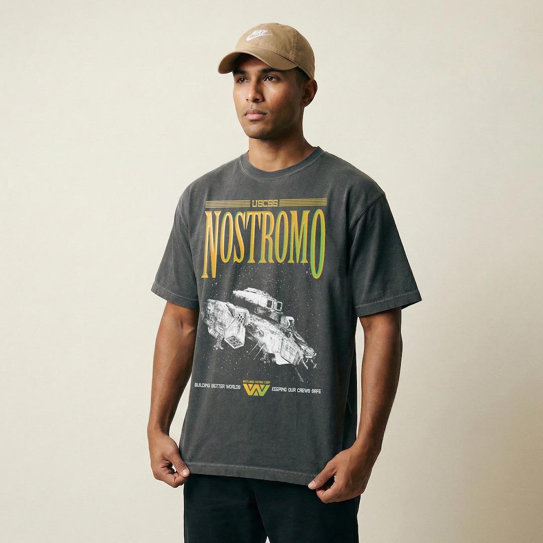 Alien Weyland Yutani USCSS Nostromo Logo Graphic T-shirt - Etsy