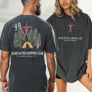 ブレア・ウィッチ・キャンピング・クラブ Tシャツ：レトロホラー映画グラフィックTシャツ