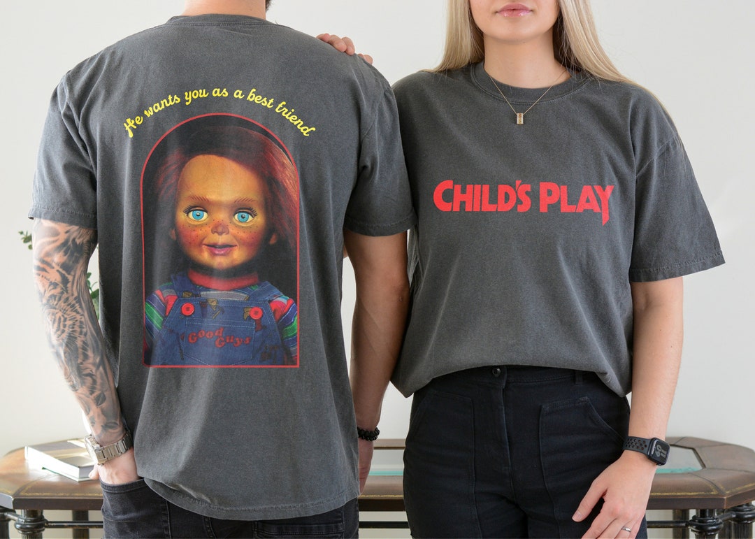 Chucky From Child's Play Tshirt Heavyweight Front Back Etsy