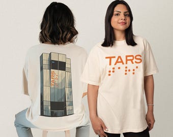 Sci-Fi Movie Tars T-Shirt, Cool Space Science Film Graphic Tee with Back Print