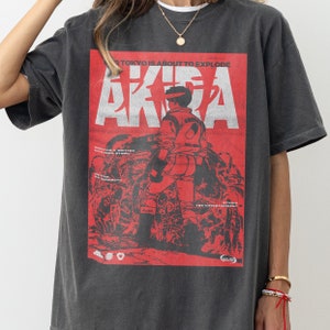 Akira T-shirt, Anime Movie Gift Shirt, Vintage Retro 80s Manga  