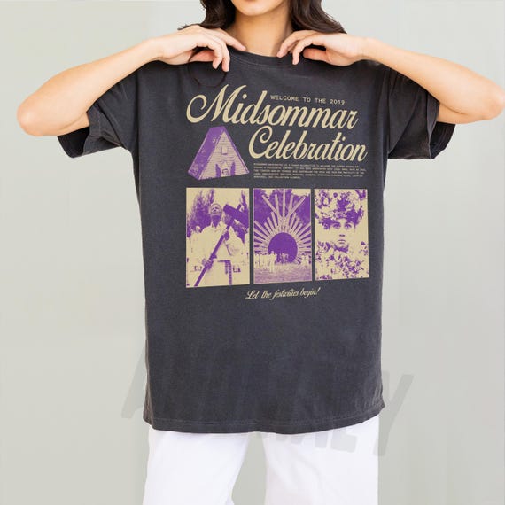 Retro Midsommar Celebration T-shirt: Funny Modern Horror Movie Tee 