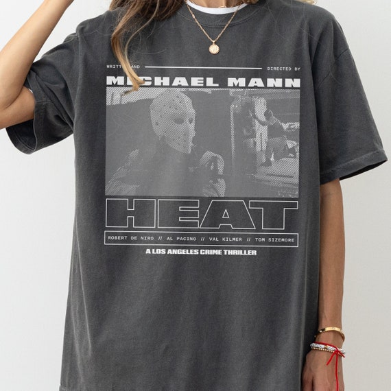 Heat Movie T shirt Retro Michael Mann Heat 1995 Graphic T shirt Action Film Tee Shirt Vintage Washed 90s Movie Streetwear Memorabilia Etsy