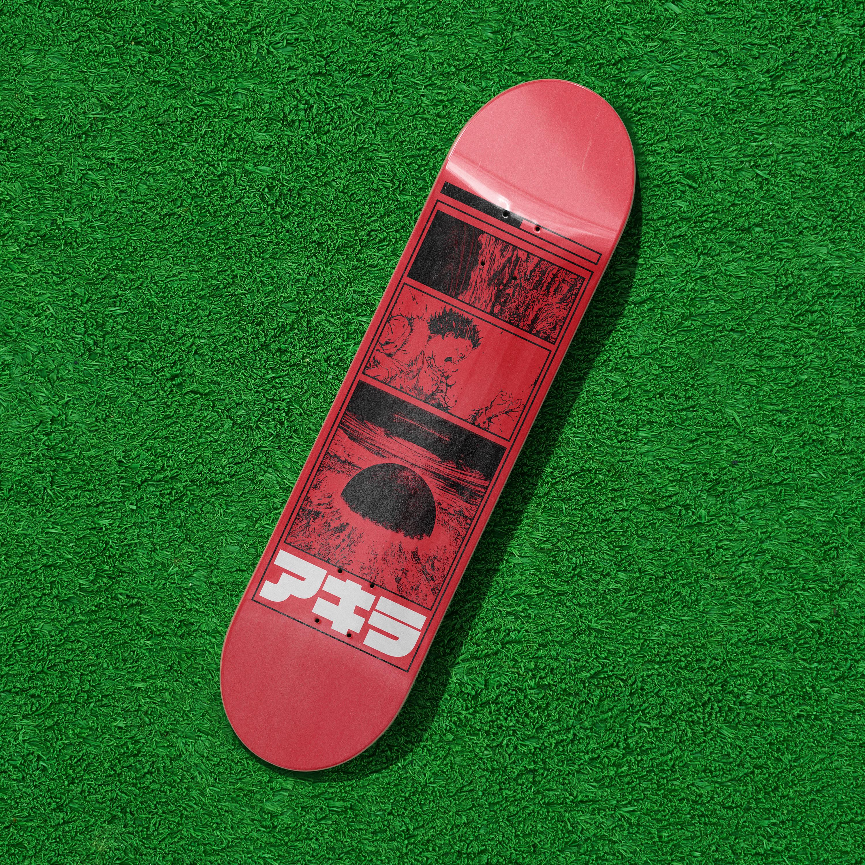Akira Anime Skateboard Deck: Neo-tokyo Cyberpunk Wood Wall