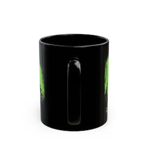 Alien Coffee Mug, Retro Black & Green Xenomorph Movie Collectible Cup image 8