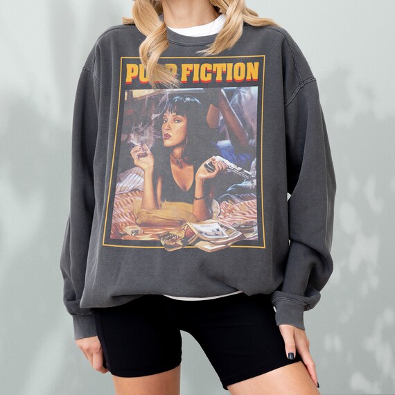 Buy Pulp Fiction Sweatshirt Unisex Vintage Quentin Tarantino Pulp Fiction Poster Graphic Crewneck Sweater Best Movies All Time Memorabilia Online in India Etsy