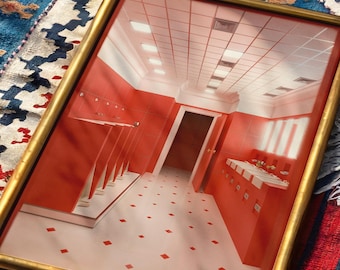The Overlook Hotel Bathroom Poster, Horror Movie Wall Art Decor