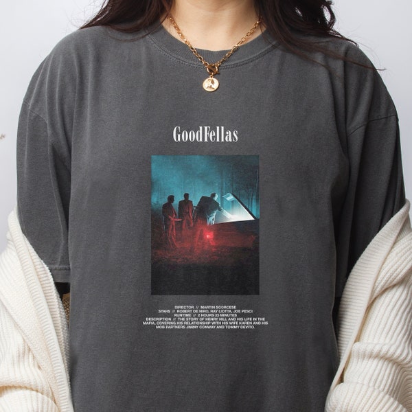 Goodfellas Movie Shirt, Men Women Retro Mafia Movie Graphic Tee, Martin Scorcese Good Fellas T-Shirt Memorabilia, Movie Lover Gift