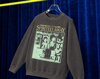 Retro Anime Sweatshirt, 2001 No Face Haku Spirited Away Crewneck