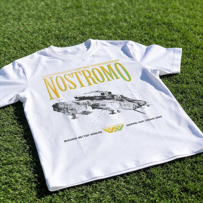 Alien Weyland Yutani USCSS Nostromo Logo Graphic T-shirt - Etsy