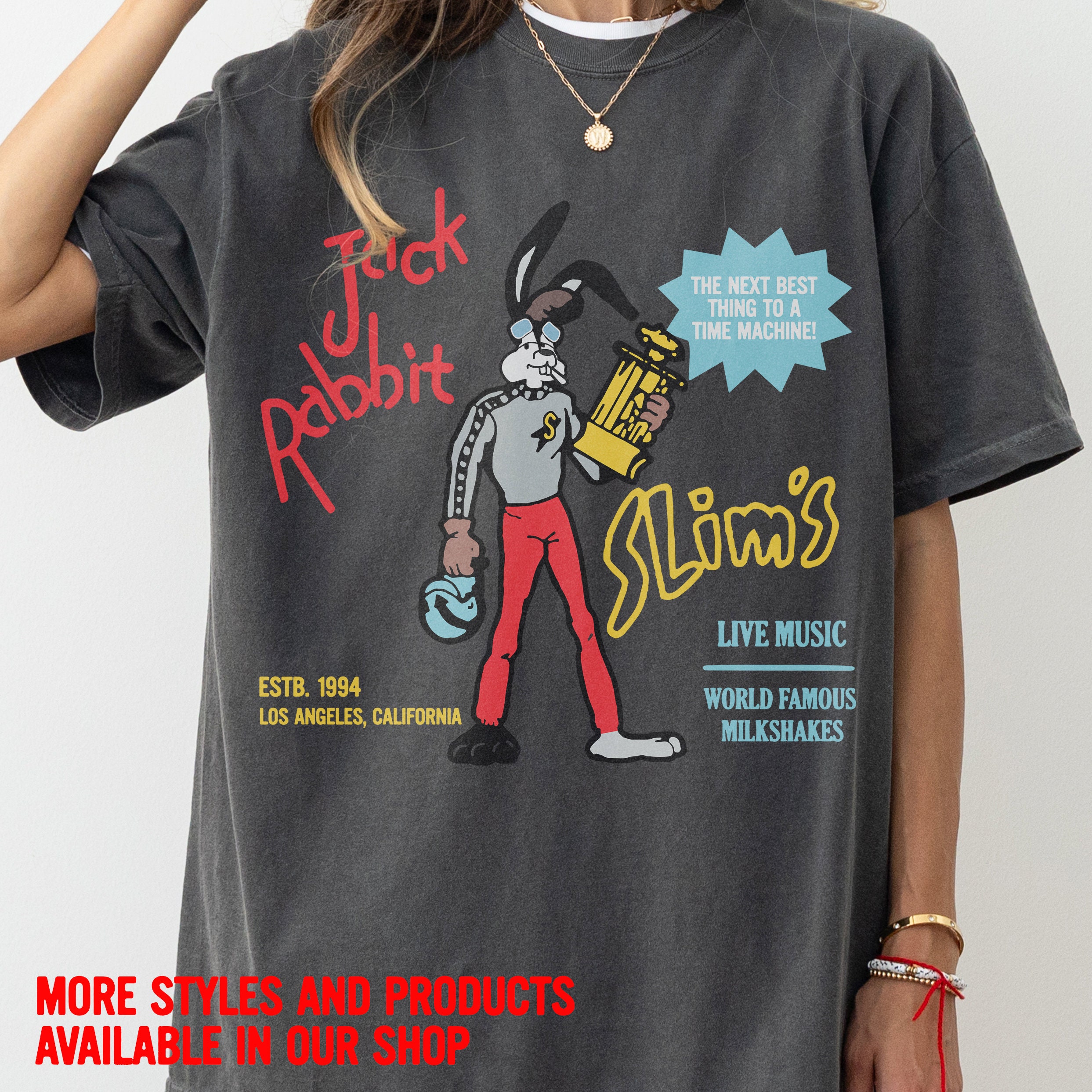 Camiseta retro de película de Tarantino, camiseta gráfica vintage de Jack  Rabbit Slims Pulp - Etsy México, image size:2486x2486