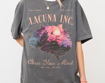 Eternal Sunshine Graphic Tee Shirt, Retro Lacuna Inc Logo Shirt for Men & Women, Eternal Sunshine of the Spotless Mind T-Shirt Memorabilia