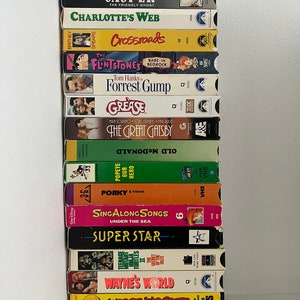 Pick Your Fav: Vintage VHS VCR 90s - Forrest Gump, Grease, Wayne&#39;s World, Wizard of Oz and more!
