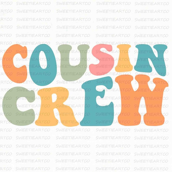 Cousin Crew Shirts For Kids Shirt Design SVG, Family Trip Svg, Family Vacation Svg, Cousin Crew Svg, Groovy Beach Cousin Era Vacation Svg