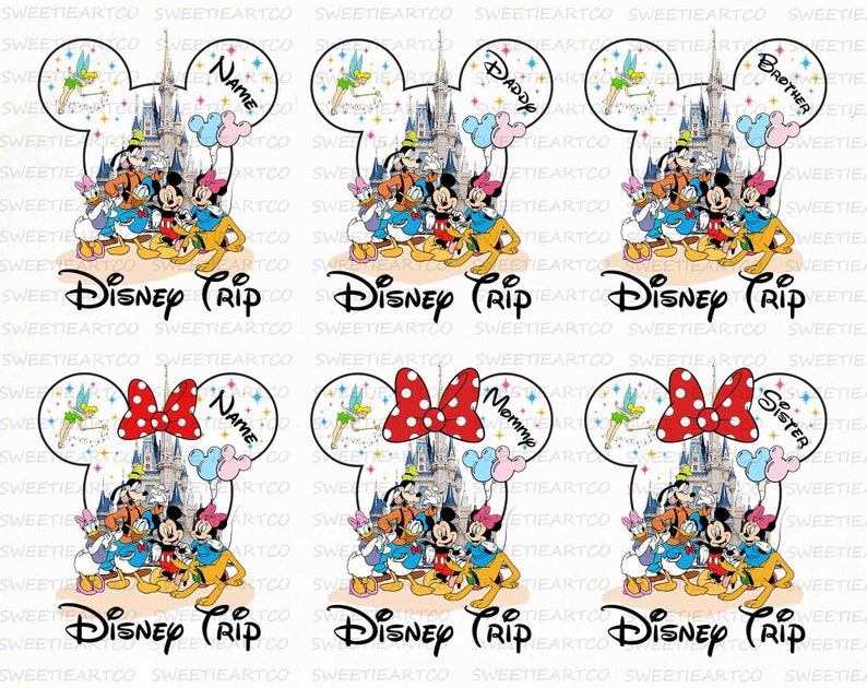 Bundle Family Trip 2024 PNG, Family Vacation Png, Custom Name Png ...