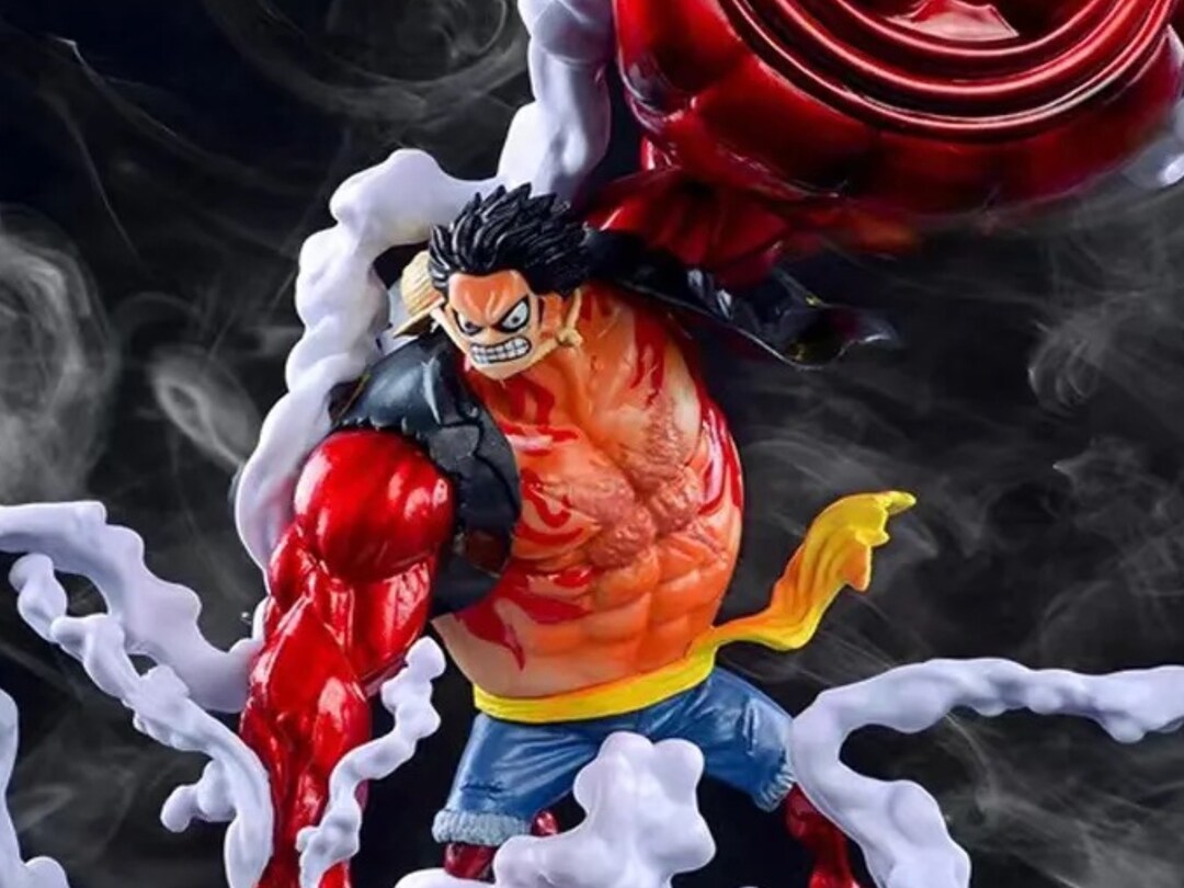 Anime One Piece Luffy Gear Fourth Action Figure Collectible 25 Etsy