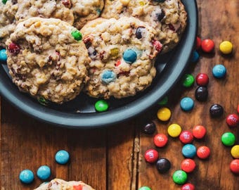 Stack of Monster Cookies