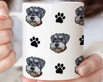 Miniature Schnauzer Mug, Miniature Schnauzer Gifts for Women, Mini Schnauzer Dog Moms, Dads and Owners, Ceramic 11oz and 15oz Coffee Cup